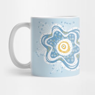 Simple blue flower Mug